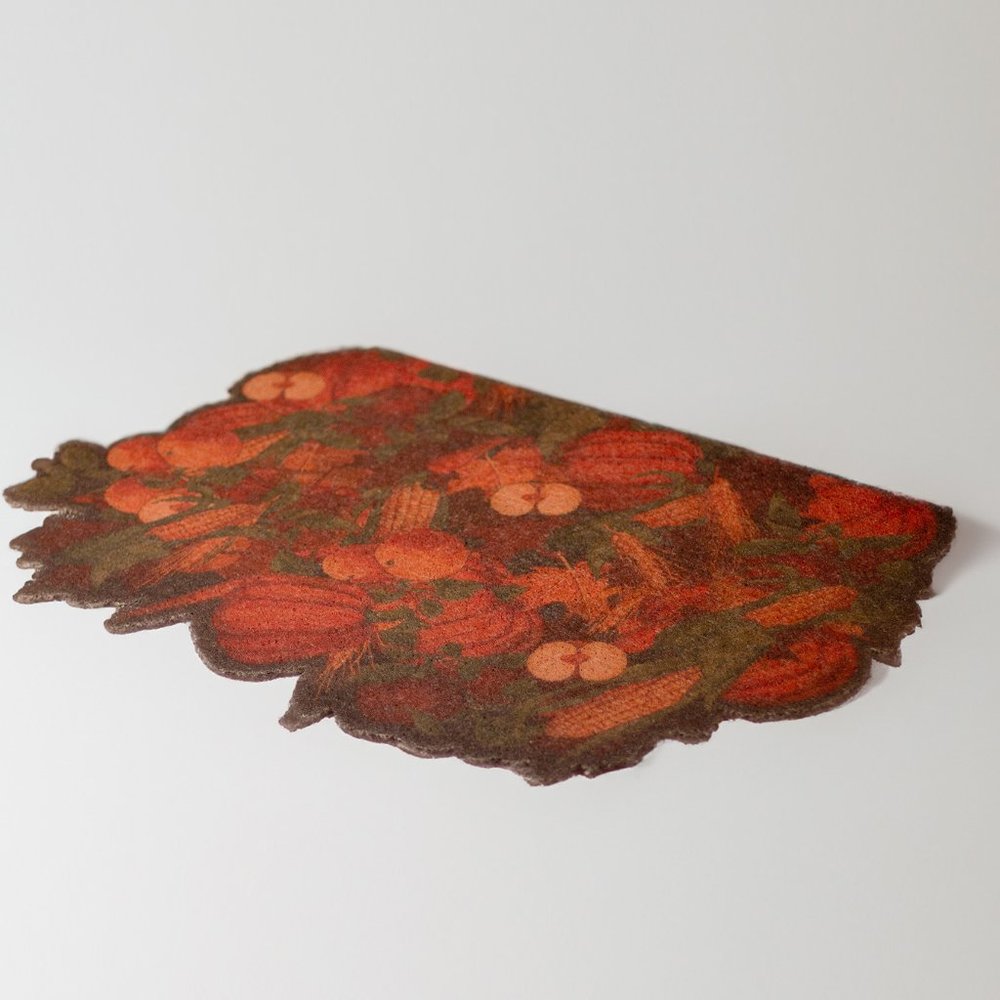 PVC Pumpkin Welcome mat Fall Mat Kitchen Carpet Anti-Slip. Thanksgiving door mat